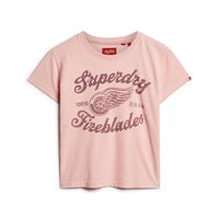 Acrhive Kiss Printed T-Shirt - Somon Pink Marl