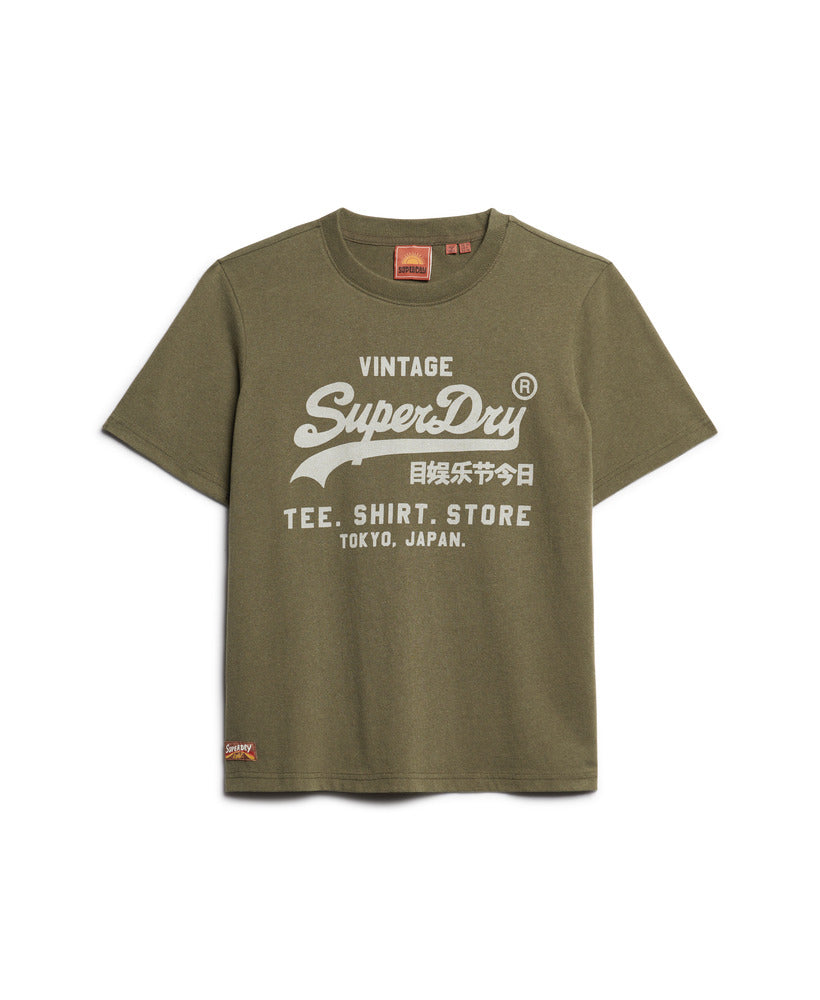 Vintage Logo Heritage Relaxed T-Shirt - Khaki Marl