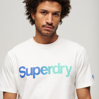 Core Logo Loose T-Shirt - Brilliant White Fade