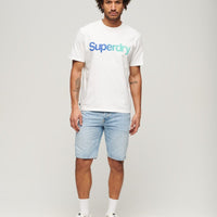 Core Logo Loose T-Shirt - Brilliant White Fade