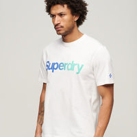 Core Logo Loose T-Shirt - Brilliant White Fade