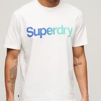 Core Logo Loose T-Shirt - Brilliant White Fade