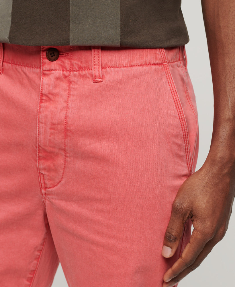 Officer Chino Shorts - Coral