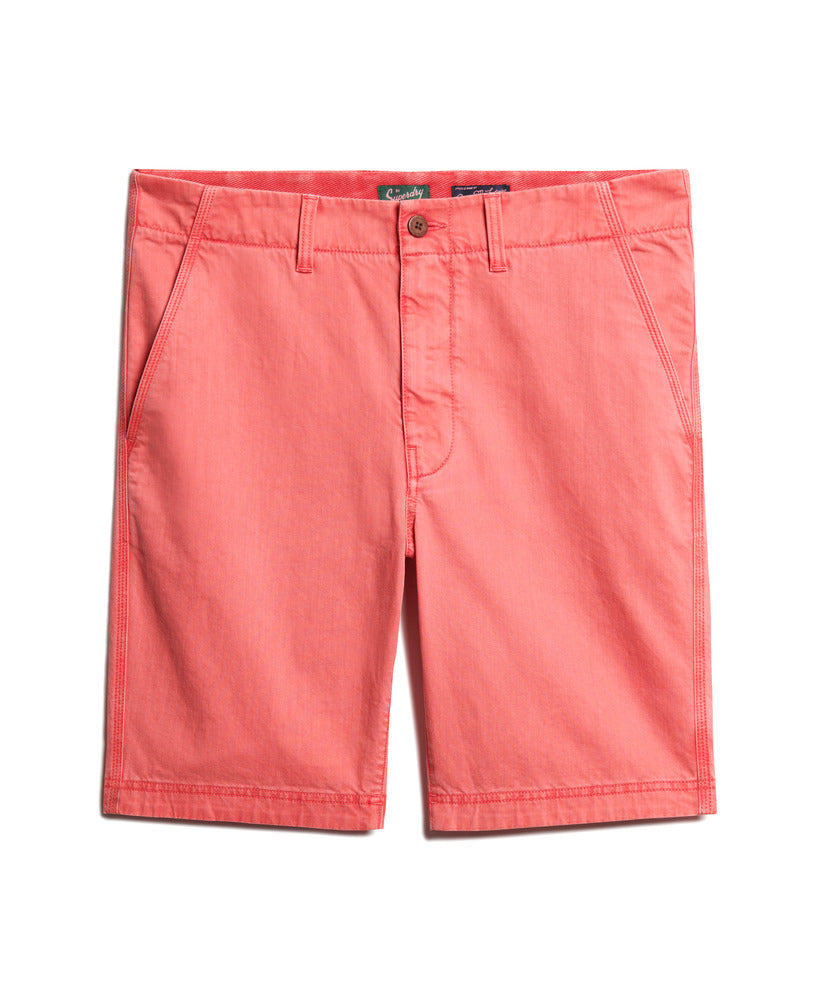 Officer Chino Shorts - Coral