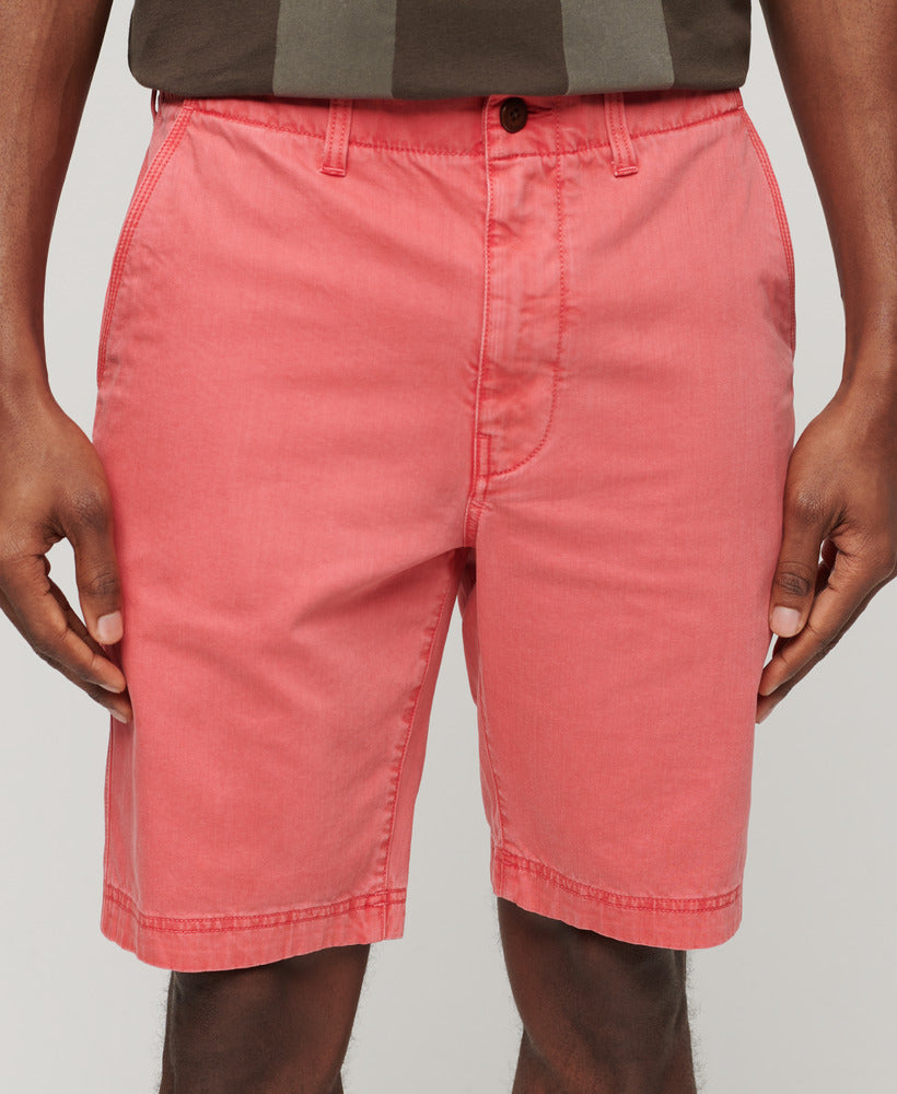 Officer Chino Shorts - Coral