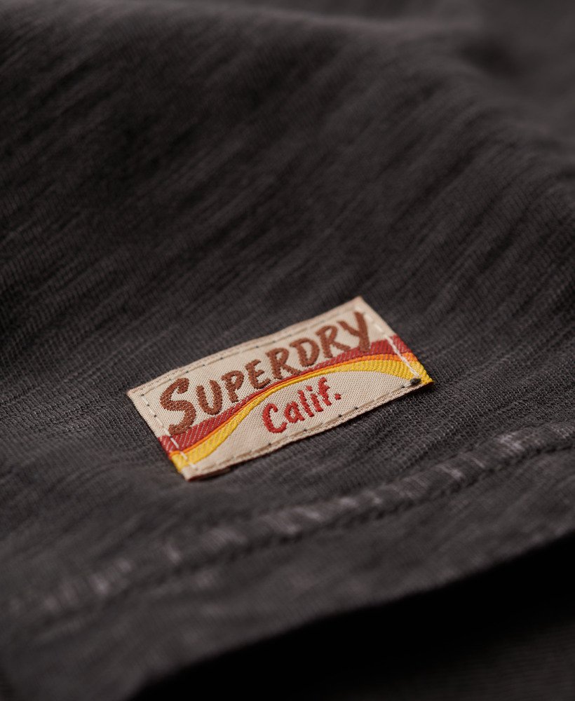 Cali Sticker Fitted T-Shirt - Vintage Black