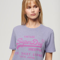 Vintage Logo Heritage Relaxed T-Shirt - Violet Marl