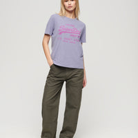 Vintage Logo Heritage Relaxed T-Shirt - Violet Marl