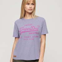 Vintage Logo Heritage Relaxed T-Shirt - Violet Marl