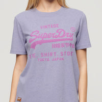 Vintage Logo Heritage Relaxed T-Shirt - Violet Marl