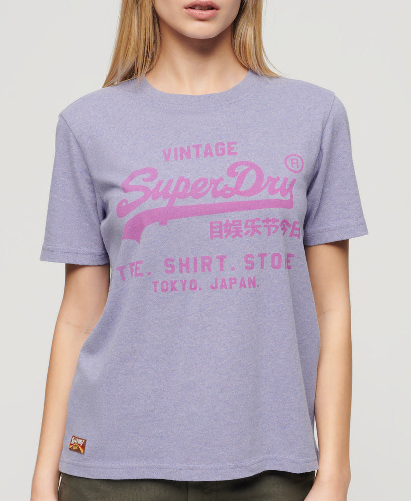 Vintage Logo Heritage Relaxed T-Shirt - Violet Marl