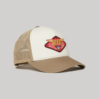 Dirt Road Trucker Cap - Deep Beige Slub