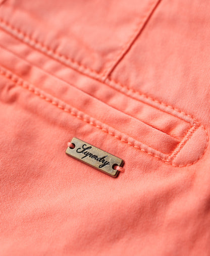 Chino Hot Shorts - Neon Red