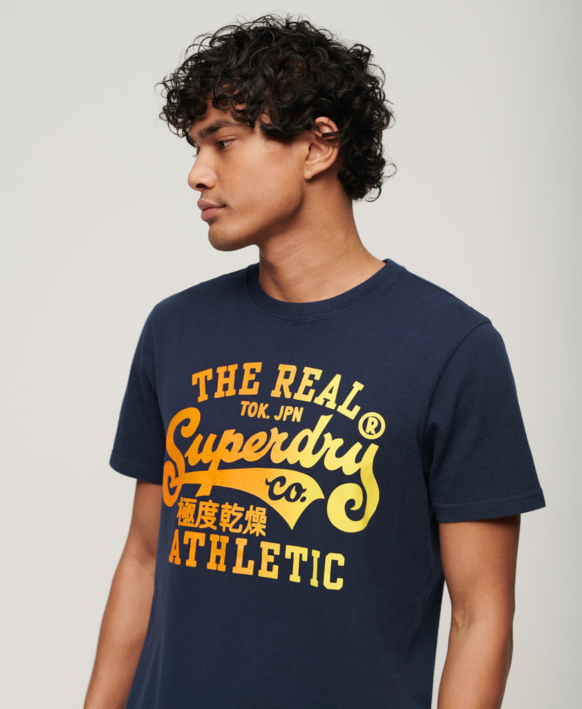 Reworked Classic Graphic T-Shirt - Navy Marl