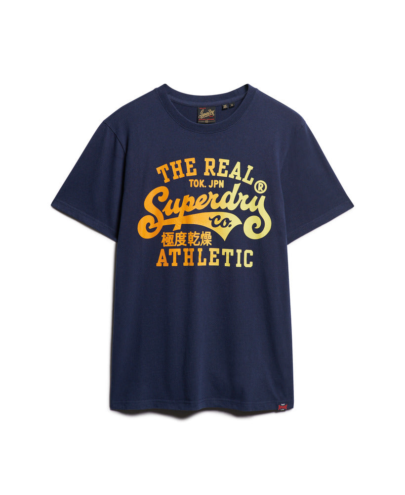 Reworked Classic Graphic T-Shirt - Navy Marl