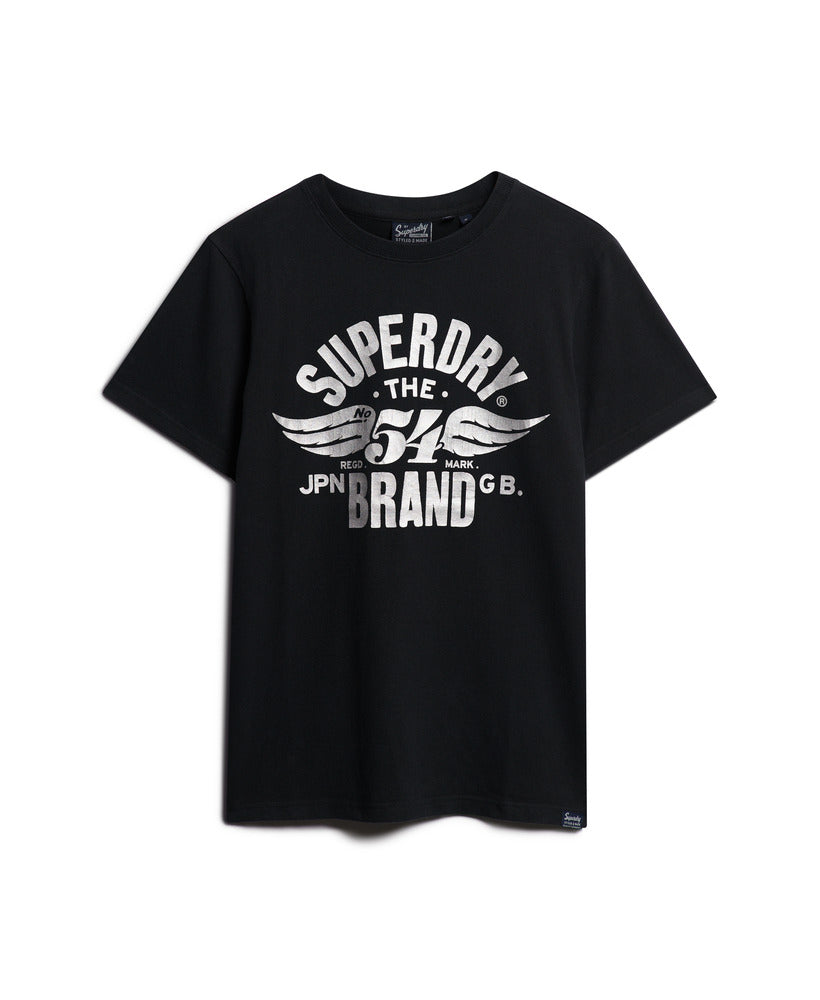 Reworked Classic Graphic T-Shirt - Nero Black Marl