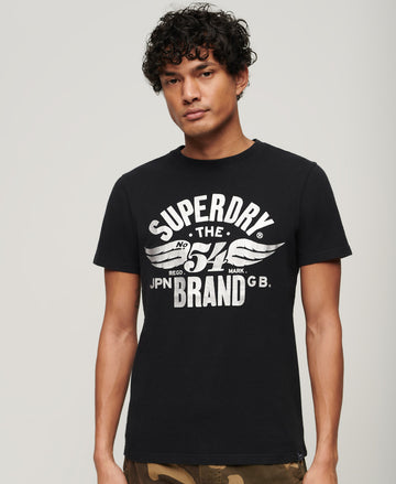 Reworked Classic Graphic T-Shirt - Nero Black Marl