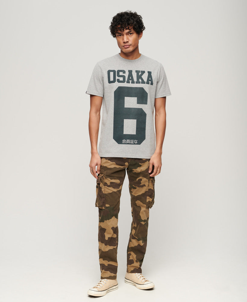 Osaka Graphic T Shirt - Ash Grey Marl
