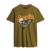 Tattoo Script T-Shirt - Fir Green