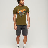 Tattoo Script T-Shirt - Fir Green