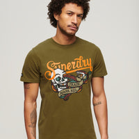 Tattoo Script T-Shirt - Fir Green