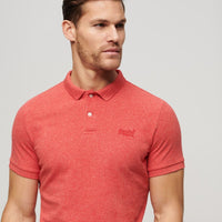 Classic Pique Polo Shirt - Hibiscus Red Marl