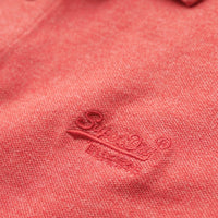 Classic Pique Polo Shirt - Hibiscus Red Marl