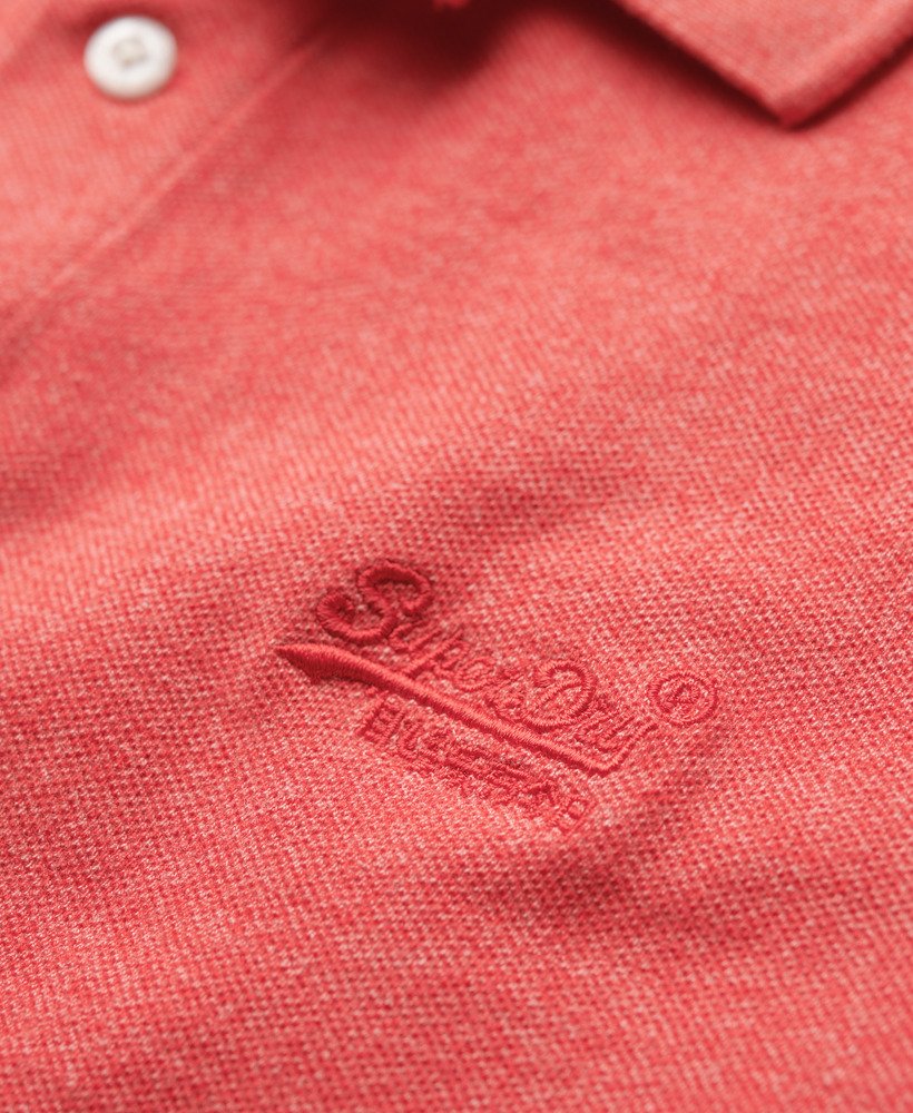 Classic Pique Polo Shirt - Hibiscus Red Marl