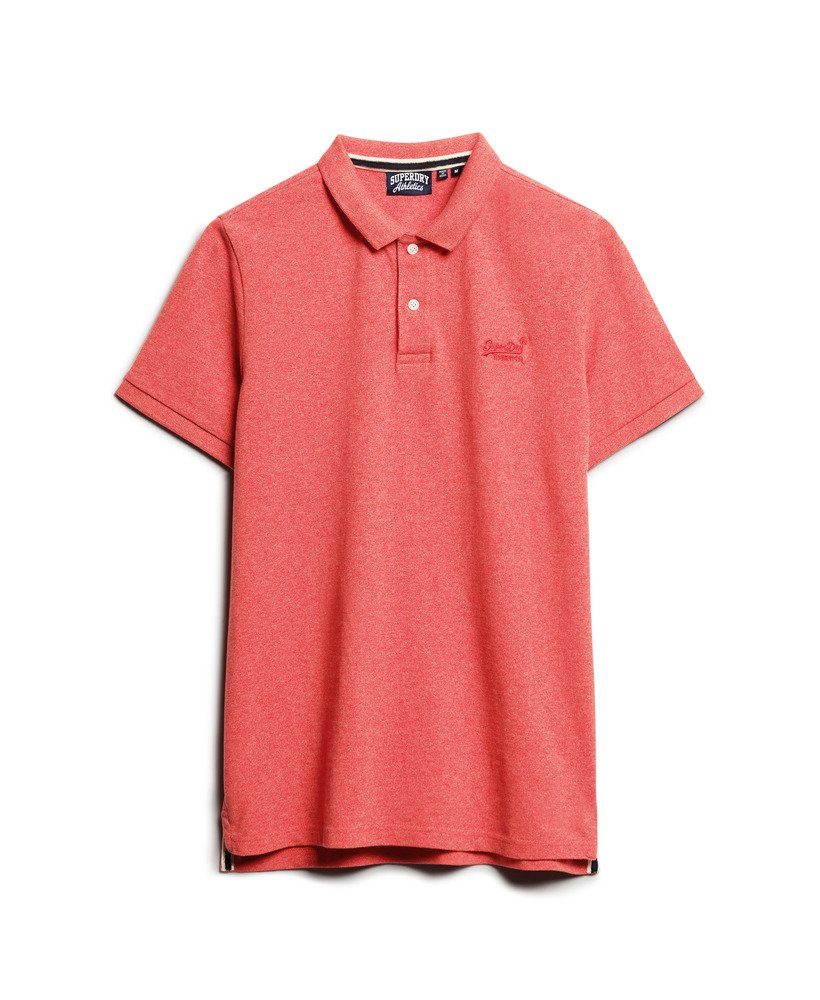 Classic Pique Polo Shirt - Hibiscus Red Marl