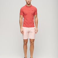 Classic Pique Polo Shirt - Hibiscus Red Marl