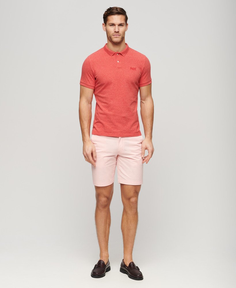 Classic Pique Polo Shirt - Hibiscus Red Marl