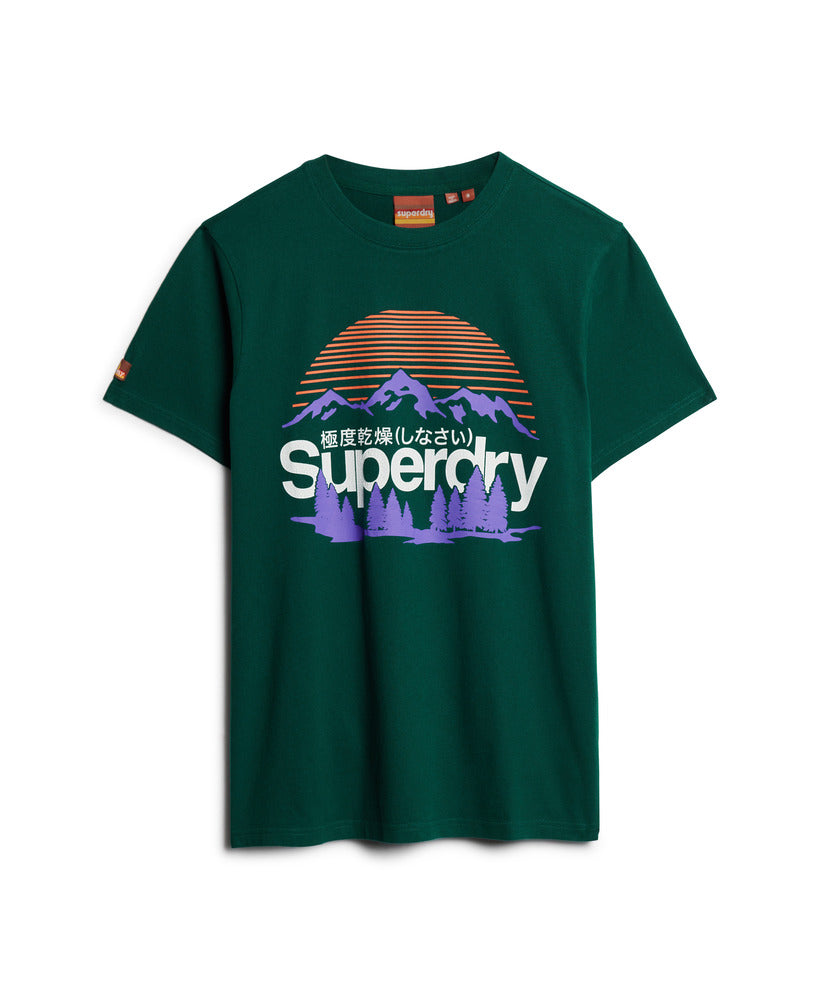 Great Outdoors Graphic T-Shirt - Dark Pine Green