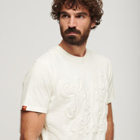 Embossed Archive Graphic T-Shirt - Winter White