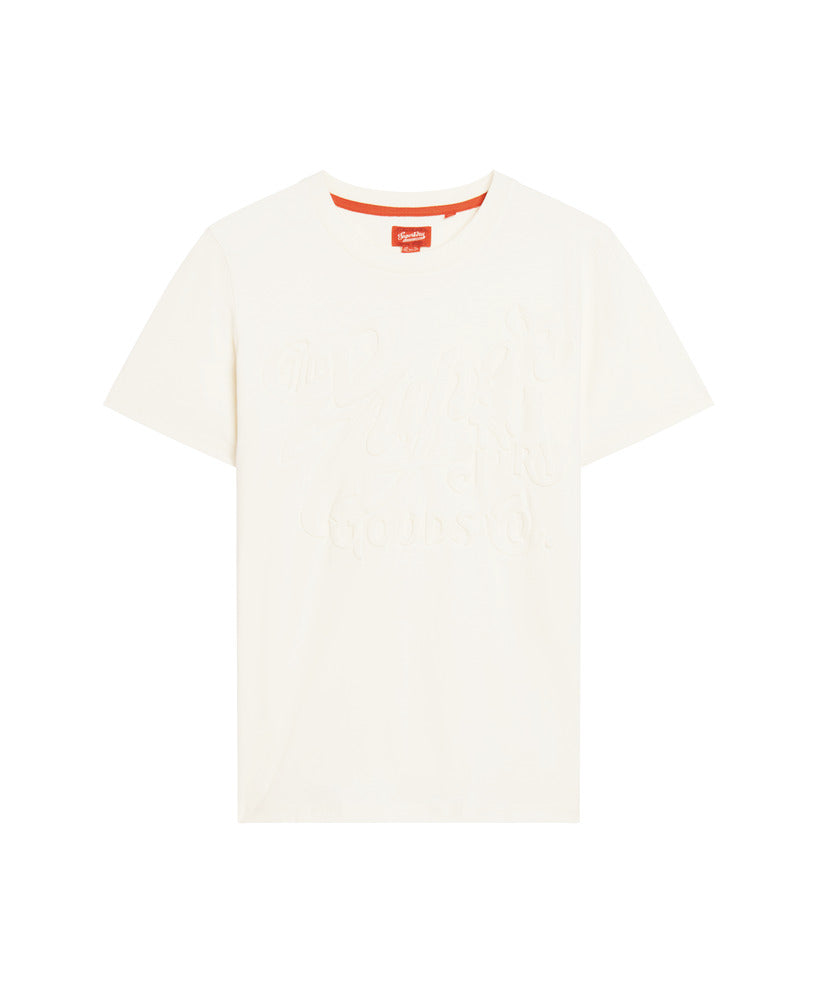 Embossed Archive Graphic T-Shirt - Winter White