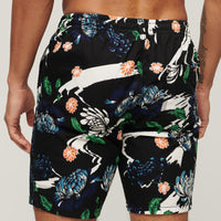 Bermuda Shorts - Aya Black Floral
