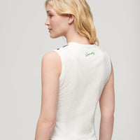 Photographic Logo Slim Vest - Off White