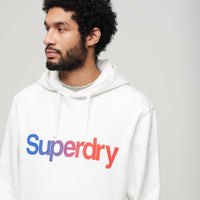 Core Logo Loose Hoodie - Brilliant White