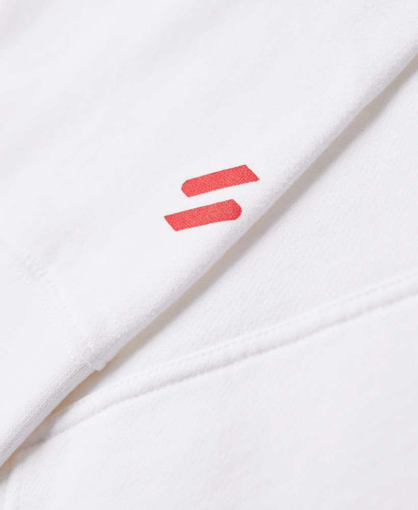 Core Logo Loose Hoodie - Brilliant White