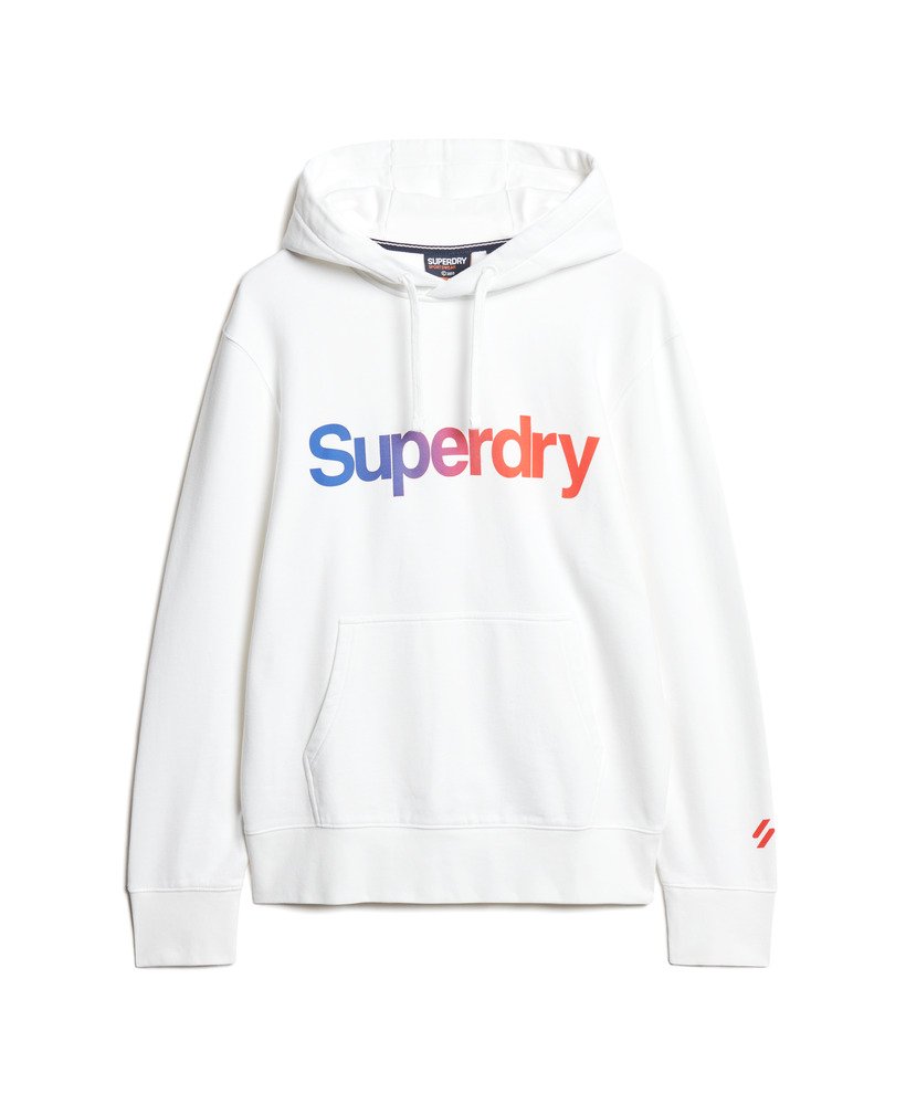 Core Logo Loose Hoodie - Brilliant White