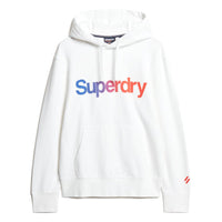 Core Logo Loose Hoodie - Brilliant White