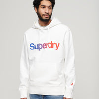 Core Logo Loose Hoodie - Brilliant White