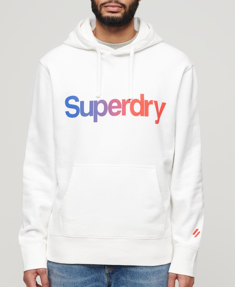 Core Logo Loose Hoodie - Brilliant White