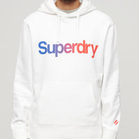 Core Logo Loose Hoodie - Brilliant White