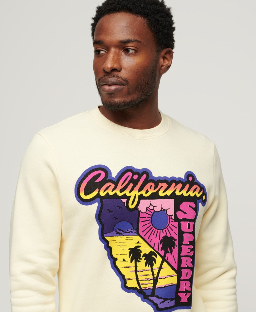 Neon Travel Loose Sweatshirt - Urban Cream