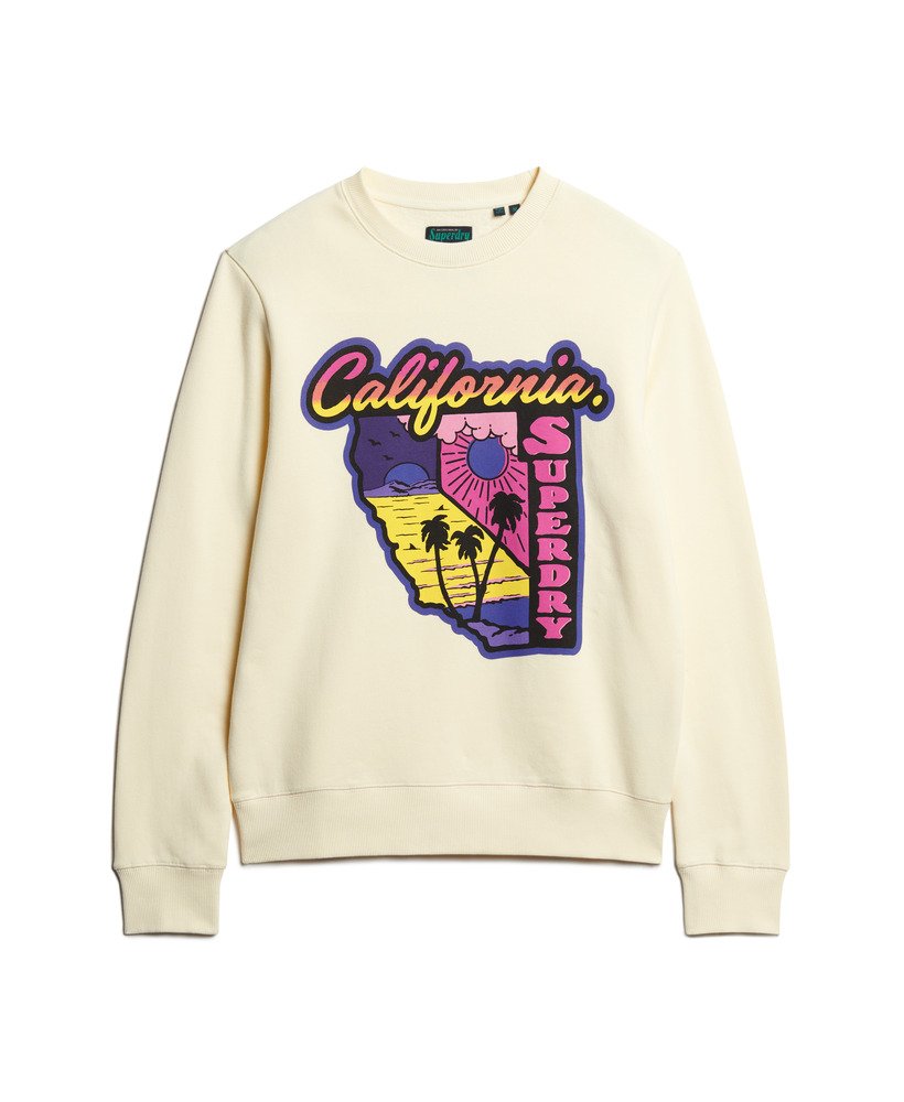 Neon Travel Loose Sweatshirt - Urban Cream