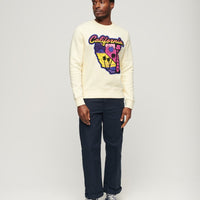 Neon Travel Loose Sweatshirt - Urban Cream