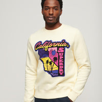 Neon Travel Loose Sweatshirt - Urban Cream