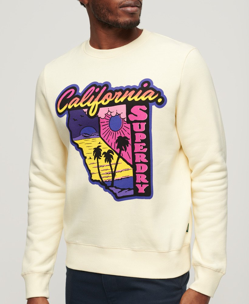 Neon Travel Loose Sweatshirt - Urban Cream