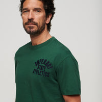 Embroidered Superstate Athletic Logo T-Shirt - Pine Green
