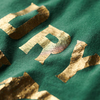 Metallic Workwear Graphic T-Shirt - Pine Green Slub